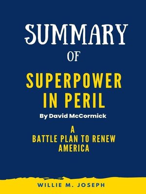 cover image of Summary of Superpower in Peril by David McCormick